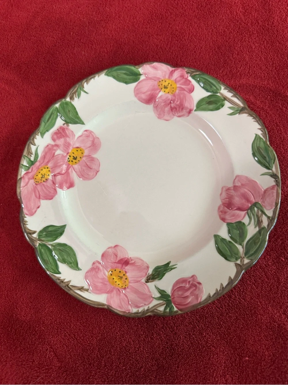 Franciscan Dessert Rose Pink Floral Dinner Plates (2) replacements